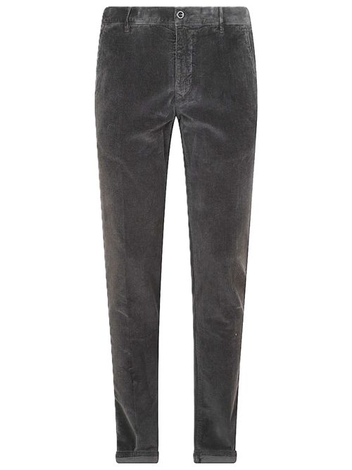 Pantalone velluto a coste grigio Incotex Slacks | 1SA100 4687B923